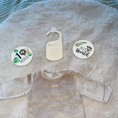 Haut bébé velours beige 1 mois 🤍✨ mixte chic